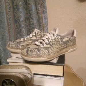 DOLCE VITA Womens Platform  Snake Sneakers Size 6.5 Retails $139.99